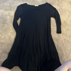 Black knee length dress